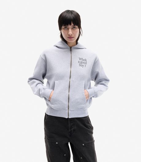 Carne Bollente Who's a Good Boy Hoodie Grey Melange