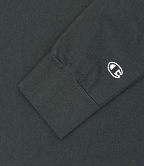 Champion x Wood Wood Henry Long Sleeve T-Shirt Washed Black