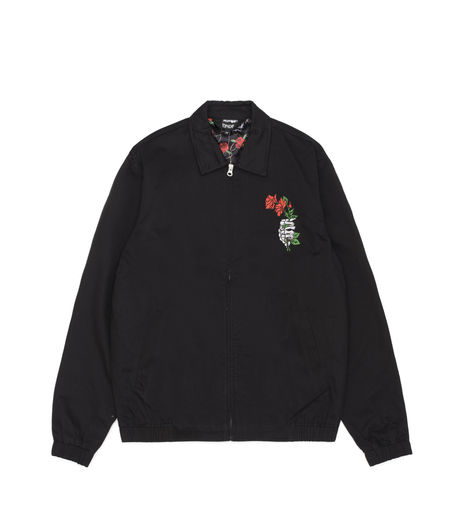 Ripndip Dead Rose Cotton Coach Jacket Black