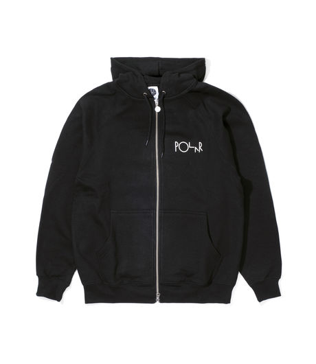 Polar Skate Co Stroke Logo Zip Hoodie Black
