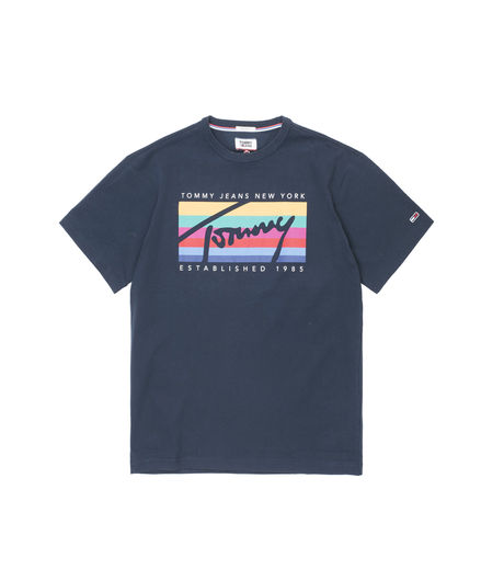 Tommy Jeans Rainbow Box Tee Black Iris