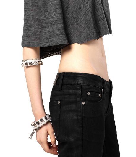 Racer Worldwide Split Button Bracelet White