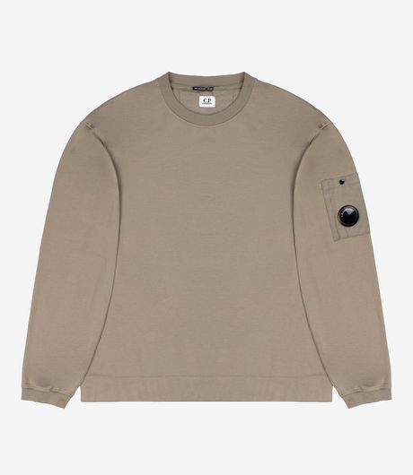 C.P. Company 30/2 Mercerized Jersey Twisted Long Sleeve Lens T-Shirt Fallen Rock