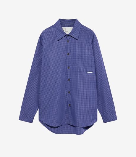 GR10K 21000 Replicated L/S Shirt Seasonal Small Check Navy