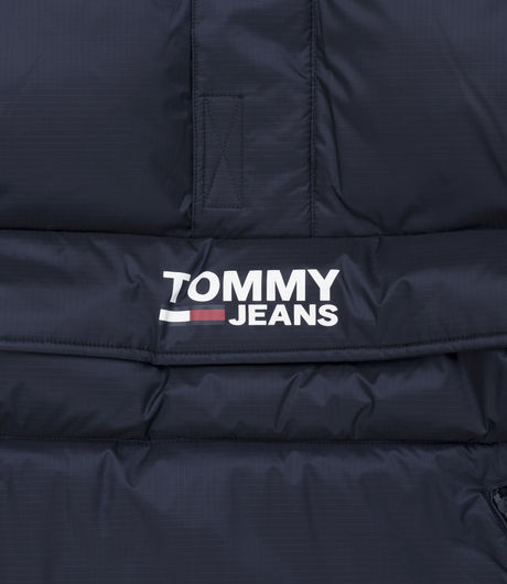 Tommy Jeans Padded Popover Anorak Black Iris