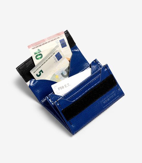 Freitag F50 E.T. Small Wallet Navy/White