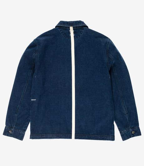 Pop Trading Company Denim Full Zip Jacket Rinsed Denim