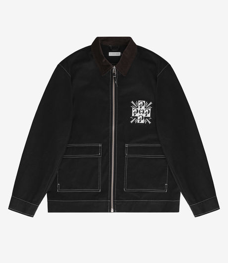 Pop Trading Company Full Zip Jacket Black