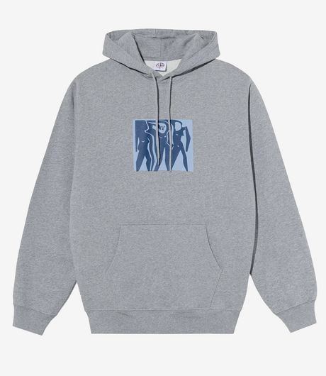 Polar Skate Co Cut Outs Dave Hoodie Heather Grey
