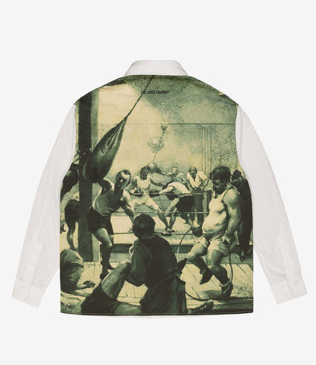 The Loose Company Boxer Shirt White/Camo