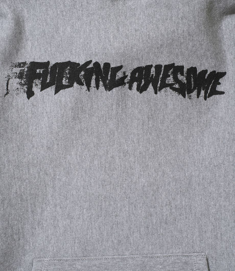Fucking Awesome Stamp Hoodie Grey Heather