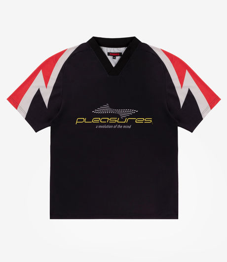 Pleasures Mind Soccer Jersey Black
