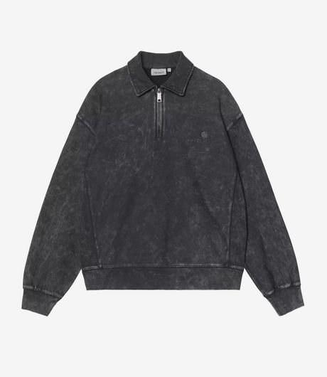 Carhartt WIP Lambert Polo Sweat Black Moon Wash