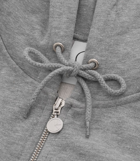 Polar Skate Co Default Zip Hoodie Heather Grey