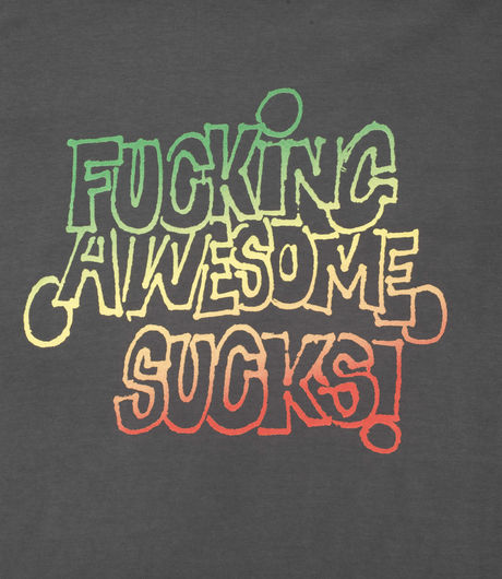 Fucking Awesome Sucks Tee Black/Gradient