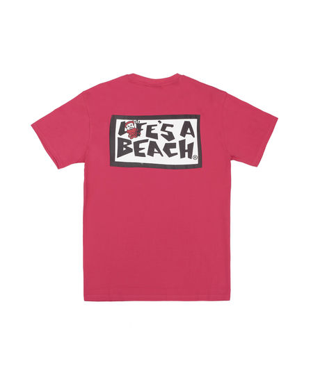 Life's a Beach Logo Badboy Special Tee Pink