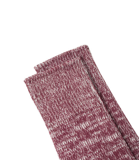 Universal Works Marl Socks Cotton Red