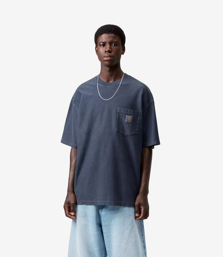 Carhartt WIP S/S Loose Pocket T-Shirt Dark Navy Garment Dyed