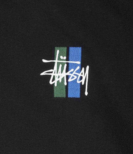 Stussy 2 Bar Stock App. Crew Black