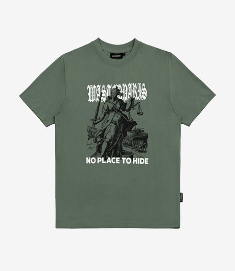 Wasted Paris Sentence T-Shirt Lichen Green