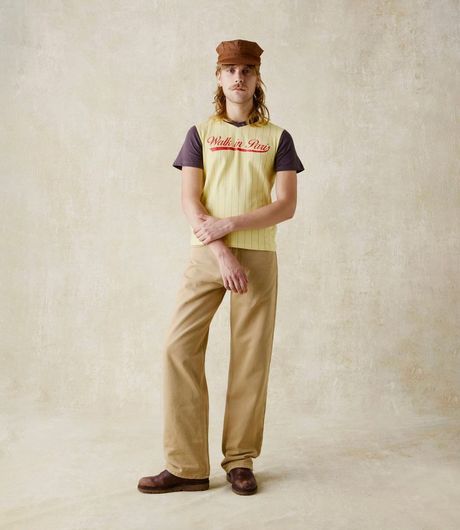 Walk In Paris Milwaukee V-Neck Tee Yellow