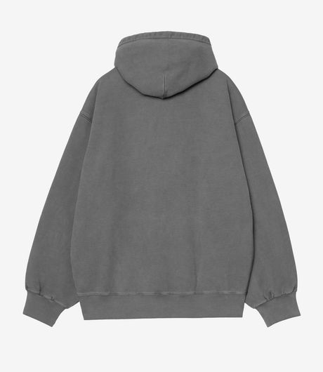 Carhartt WIP Hooded Vista Sweat Black Garment Dyed
