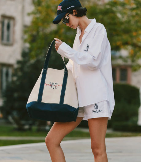 Sporty & Rich Vendome Oversized Shirt White