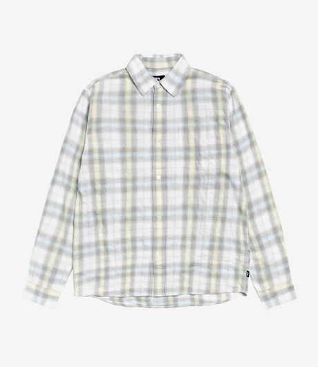 Stussy Beach Plaid Shirt Off White