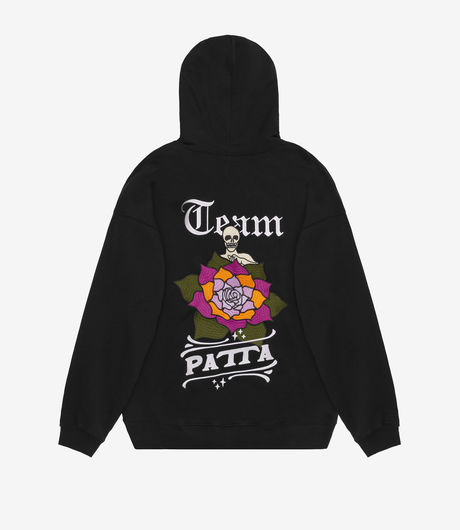 Patta La Flor Hooded Sweater Black