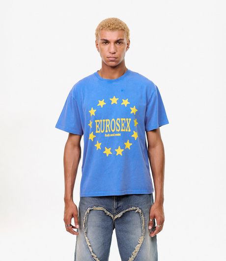 Carne Bollente Eurosex T-Shirt Off Blue