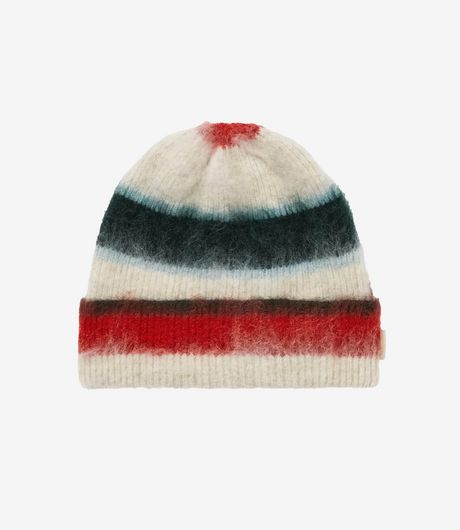 Thisisneverthat Striped Mohair Beanie Ivory