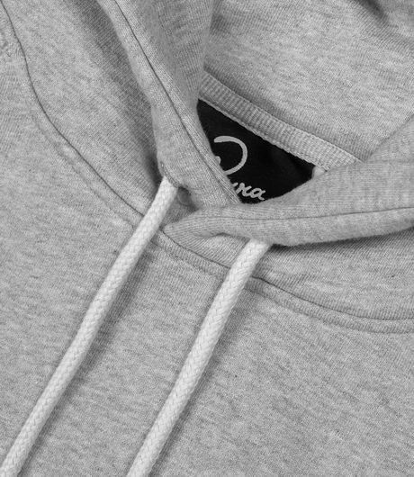 by Parra Crow Logo Hooded Sweatshirt Heather Grey