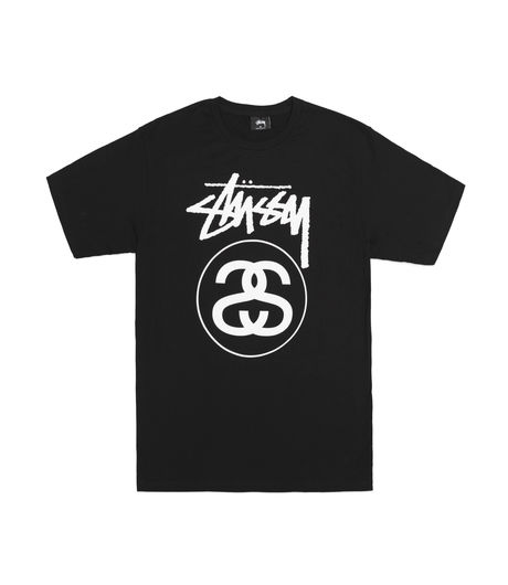 Stussy Stock Line Tee Black