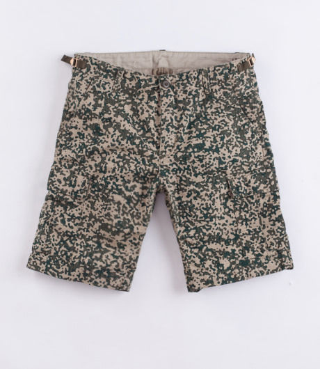 Carhartt Aviation Short Cotton Columbia Ripstop 6.5 oz Camo Stain, Leaf rinsed