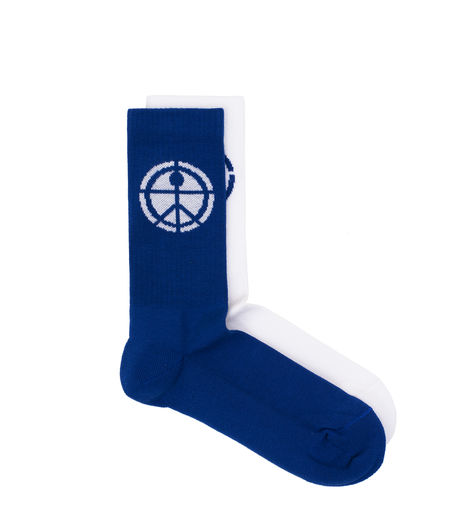 Rassvet Mismatched Socks White/Blue