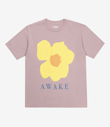 Awake NY Floral Printed Tee Mauve