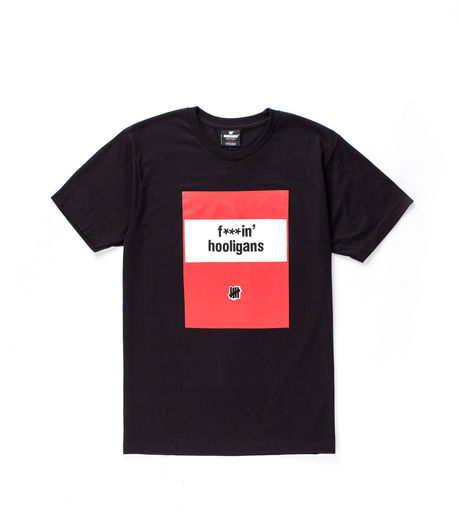 Undefeated Fuckin Hooligans Tee Black