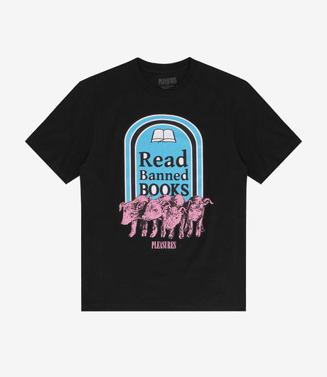 Pleasures Banned Book T-Shirt Black