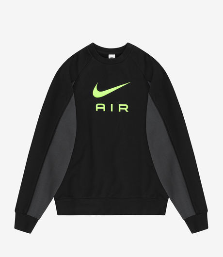 Nike Sportswear 'Air' French Terry Crew Black/Dark Smoke Grey