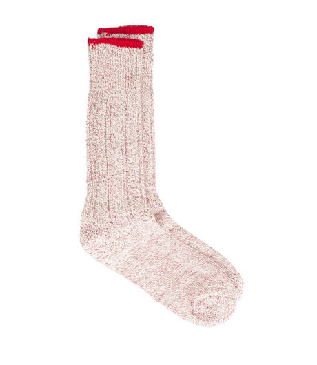 Universal Works Rib Socks Red