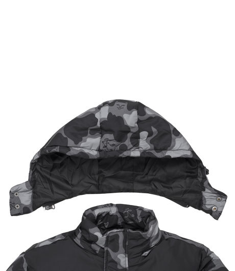 RipndipNerm Camo Puffer Jacket Blackout Camo 