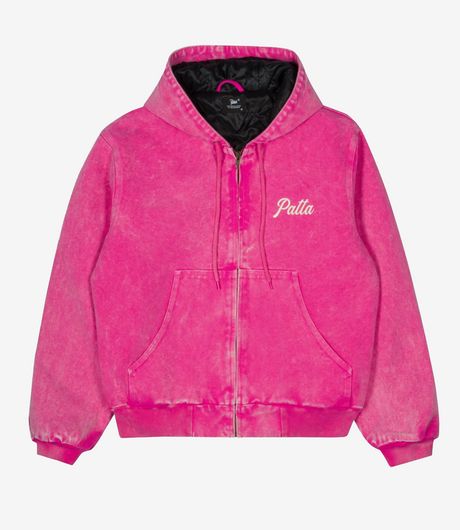 Patta Peace Canvas Hooded Jacket Fuchsia Purple