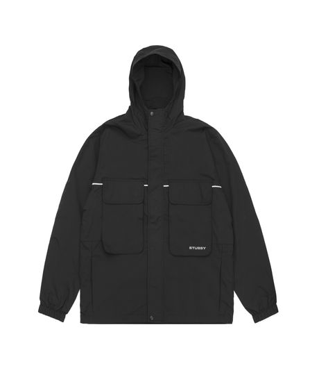 Stussy Big Pocket Shell Jacket Black