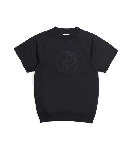 Gosha Rubchinskiy Short Sleeve Sweatshirt With Logo Black