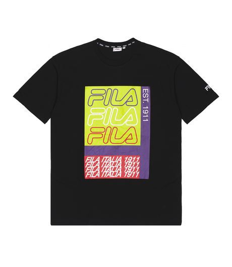 Fila Caradoc Droppped Shoulder Tee Black