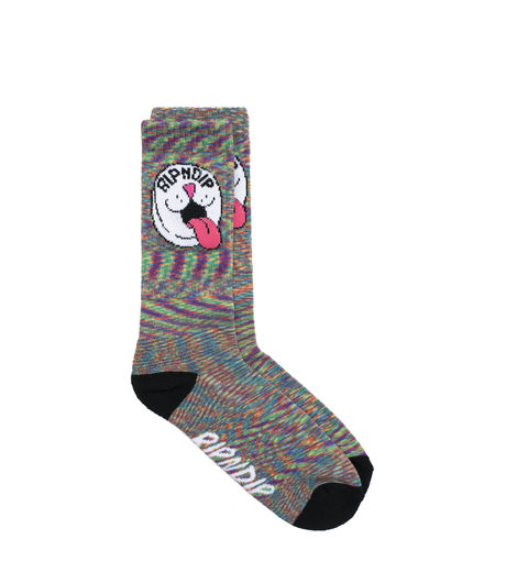 Ripndip Pill Socks Rainbow Spiral Dye
