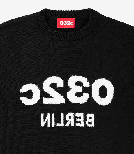 032c 'Selfie' Sweater Black