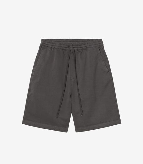 Carhartt WIP Floyde Short Dewey Stretch Twill  Graphite Garment Dyed