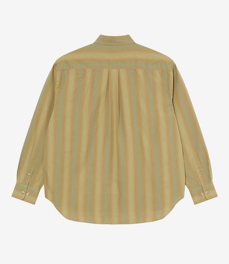 Polar Skate Co Ben LS Shirt Green Stripe