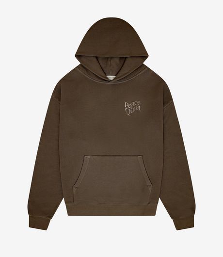 Museum of Peace and Quiet Warped Hoodie Coffee